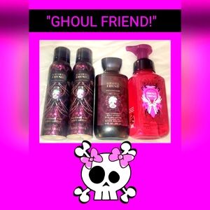 BATH AND BODY WORKS "GHOUL FRIEND!" 4 PIECE FULL SIZE ITEMS NEW!